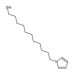11-(1H-吡咯-1-基)十一烷-1-硫醇结构式