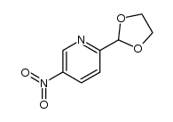 2-(1,3-dioxolan-2-yl)-5-nitropyridine结构式