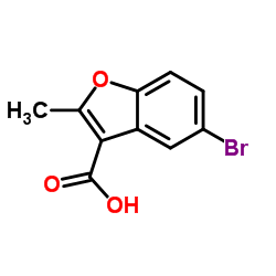 5-Bromo-2-methyl-1-benzofuran-3-carboxylic acid Structure