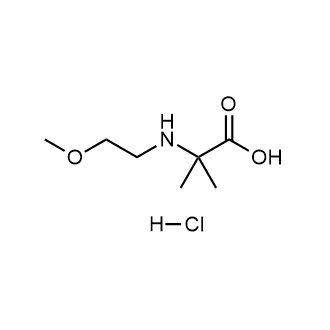 2-[(2-methoxyethyl)amino]-2-methylpropanoicacidhydrochloride Structure