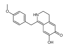 7-hydroxy-1-[(4-methoxyphenyl)methyl]-3,4-dihydro-2H-isoquinolin-6-one结构式
