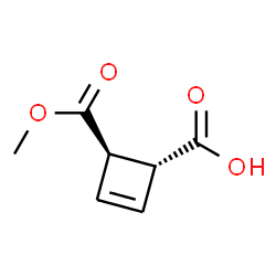 3-Cyclobutene-1,2-dicarboxylicacid,monomethylester,trans-(9CI) structure