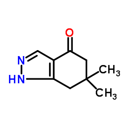 6,6-Dimethyl-1,5,6,7-tetrahydro-4H-indazol-4-one Structure