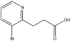 3-(3-bromopyridin-2-yl)propanoic acid结构式