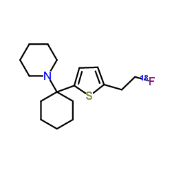 1-(1-(5-(2'-fluoroethyl)-2-thienyl)-cyclohexyl)piperidine picture