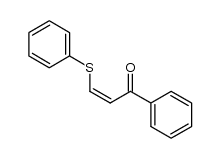 (Z)-1-phenyl-3-phenylsulfanyl-2-propen-1-one Structure