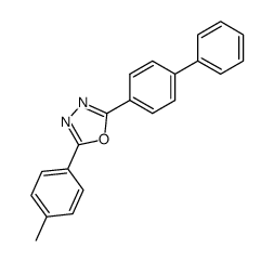 2-(4-biphenyl)-5-(4-methylphenyl)-1,3,4-oxadiazole结构式