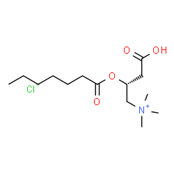 Heptanoyl-L-carnitine (chloride) structure