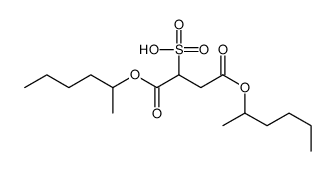 1,4-di(hexan-2-yloxy)-1,4-dioxobutane-2-sulfonic acid Structure