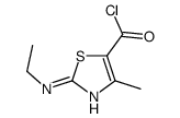 5-Thiazolecarbonyl chloride, 2-(ethylamino)-4-methyl- (9CI)结构式