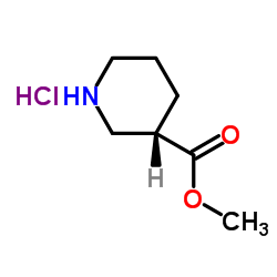 (S)-methyl piperidine-3-carboxylate hydrochloride structure