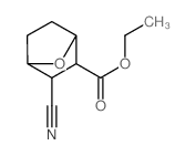 7-Oxabicyclo[2.2.1]heptane-2-carboxylicacid, 3-cyano-, ethyl ester Structure