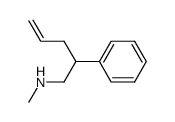 N-methyl-(2-phenylpent-4-enyl)amine Structure
