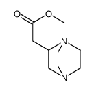 1,4-Diazabicyclo[2.2.2]octane-2-aceticacid,methylester(9CI)结构式