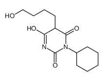 1-Cyclohexyl-5-(4-hydroxybutyl)barbituric acid Structure