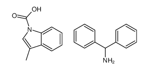 diphenylmethanamine,3-methylindole-1-carboxylic acid结构式