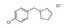 1-(4-chlorobenzyl)tetrahydro-1H-thiophen-1-ium chloride结构式