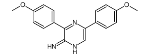 3,5-bis(4-methoxyphenyl)pyrazin-2-amine结构式