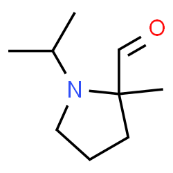 2-Pyrrolidinecarboxaldehyde, 2-methyl-1-(1-methylethyl)- (9CI) structure