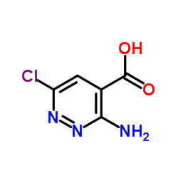 3-Amino-6-chloro-4-pyridazinecarboxylic acid结构式