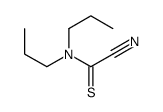 Carbonocyanidothioic amide,dipropyl- (9CI) structure