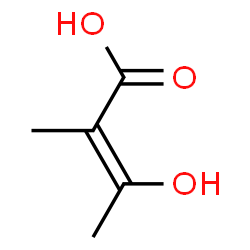 2-Butenoic acid, 3-hydroxy-2-methyl- (9CI)结构式