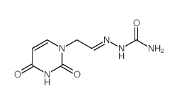 Hydrazinecarboxamide,2-[2-(3,4-dihydro-2,4-dioxo-1(2H)-pyrimidinyl)ethylidene]-结构式