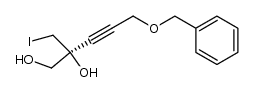 5-(benzyloxy)-2-(iodomethyl)pent-3-yne-1,2-diol结构式