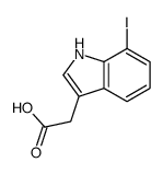 1H-Indole-3-aceticacid,7-iodo-(9CI)结构式