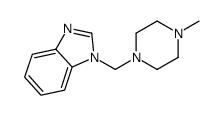 1-[(4-methylpiperazin-1-yl)methyl]benzimidazole结构式