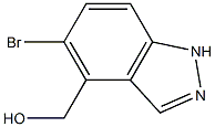(5-溴-1H-吲唑-4-基)甲醇结构式