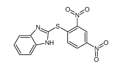 2-(2,4-dinitrophenyl)sulfanyl-1H-benzimidazole结构式