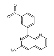 8-(3-Nitrophenyl)-1,7-naphthyridin-6-amine结构式