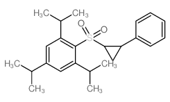 2-(2-phenylcyclopropyl)sulfonyl-1,3,5-tripropan-2-yl-benzene结构式