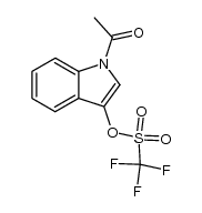 acetyl-1H-3-indolyle trifluoromethanesulfonate Structure