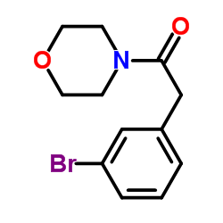 2-(3-溴苯基)-1-吗啉代乙酮结构式