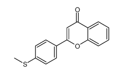 2-(4-methylsulfanylphenyl)chromen-4-one Structure