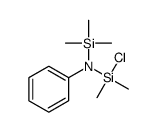 N-[chloro(dimethyl)silyl]-N-trimethylsilylaniline结构式