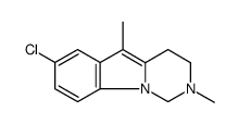 7-Chloro-2,5-dimethyl-1,2,3,4-tetrahydropyrimido[1,6-a]indole结构式