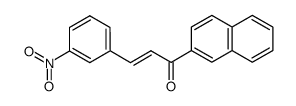 1-(naphthalen-2-yl)-3-(3-nitrophenyl)prop-2-en-1-one Structure