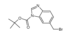 1H-Benzimidazole-1-carboxylicacid,6-(bromomethyl)-,1,1-dimethylethylester Structure