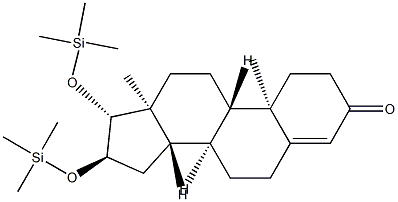 16α,17β-Bis(trimethylsiloxy)androst-4-en-3-one结构式