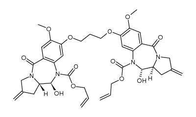 1,1'-[[(propane-1,3-diyl)dioxy]-bis(11S,11aS)-10-(allyloxycarbonyl)-11-hydroxy-7-methoxy-2-methylidene-1,2,3,10,11,11a-hexahydro-5H-pyrrolo[2,1-c][1,4]-benzodiazepin-5-one] Structure