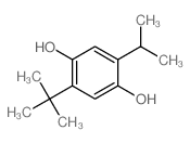 1,4-Benzenediol,2-(1,1-dimethylethyl)-5-(1-methylethyl)- Structure