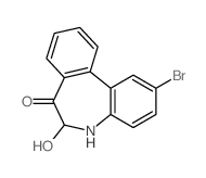 2-bromo-6-hydroxy-5,6-dihydrobenzo[d][1]benzazepin-7-one结构式