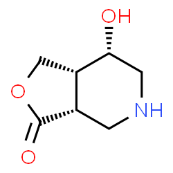 (3aR,7S,7aR)-7-Hydroxyhexahydrofuro[3,4-c]pyridin-3(1H)-one结构式