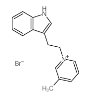 Pyridinium,1-[2-(1H-indol-3-yl)ethyl]-3-methyl-, bromide (1:1) structure