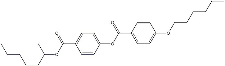 4-(Hexyloxy)benzoic acid 4-[[(1-methylhexyl)oxy]carbonyl]phenyl ester picture