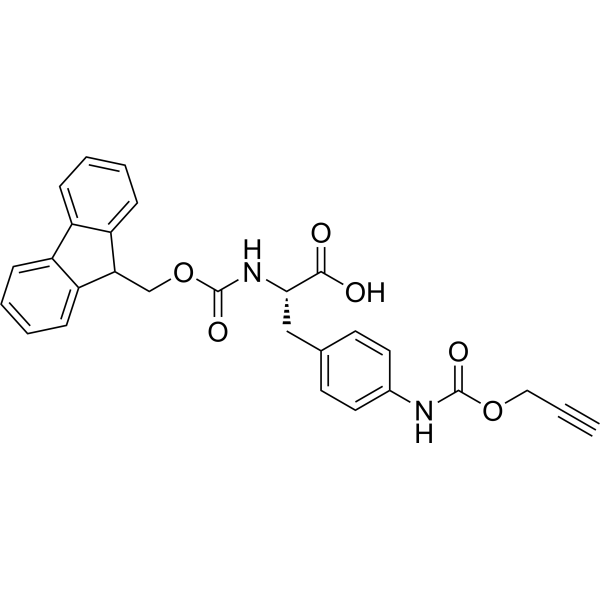 Fmoc-L-Phe(4-NH-Poc)-OH Structure