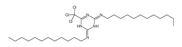 2-N,4-N-didodecyl-6-(trichloromethyl)-1,3,5-triazine-2,4-diamine结构式